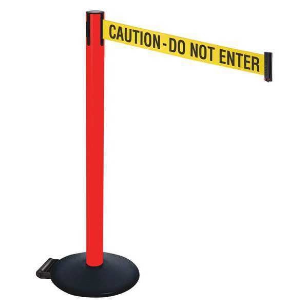 Barrier Post, PVC Post, w/Wheels, 40 in. H