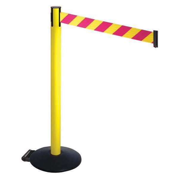 Barrier Post, Black, w/Wheels, 40 in. H