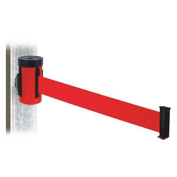 Belt Barrier, Red, Magnet, Red Belt, 10ft. L