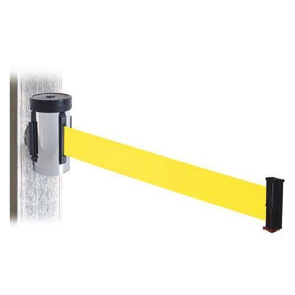 Belt Barrier, Satin SS, Yellow Belt, 10ft.L