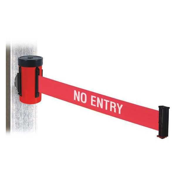 Belt Barrier, Red, Magnet, 2-1/2 in. W