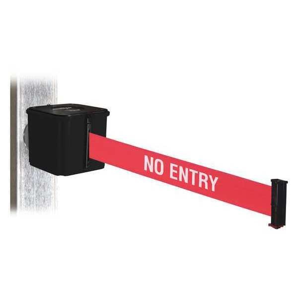 Belt Barrier, 4-1/2inW, Rd/White Text Belt
