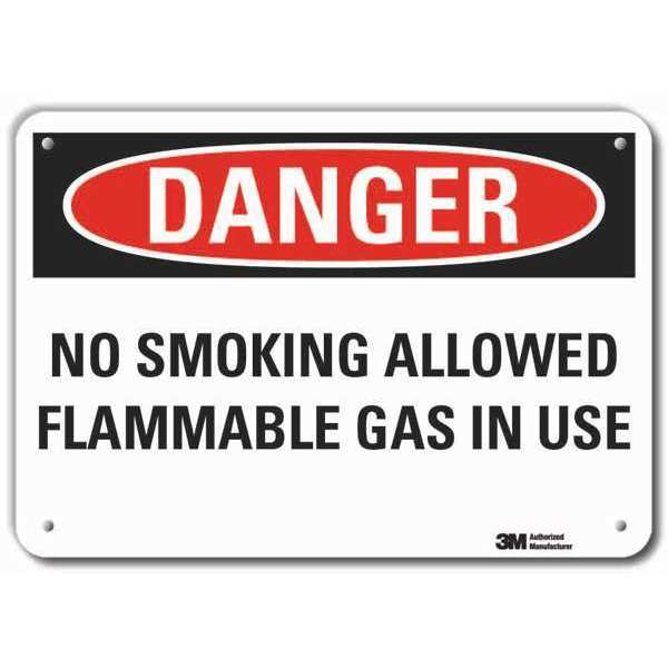 Reflective No Smoking Danger Sign, 7