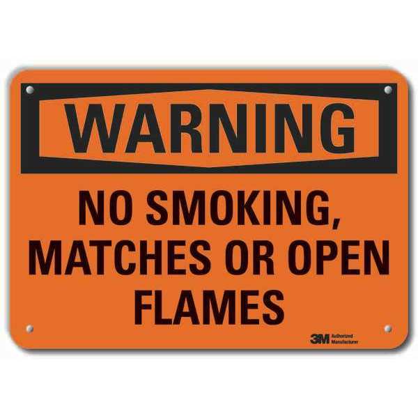 Reflective No Smoking Warning Sign, 10