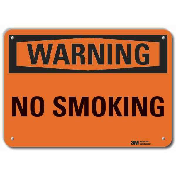 Reflective No Smoking Warning Sign, 10