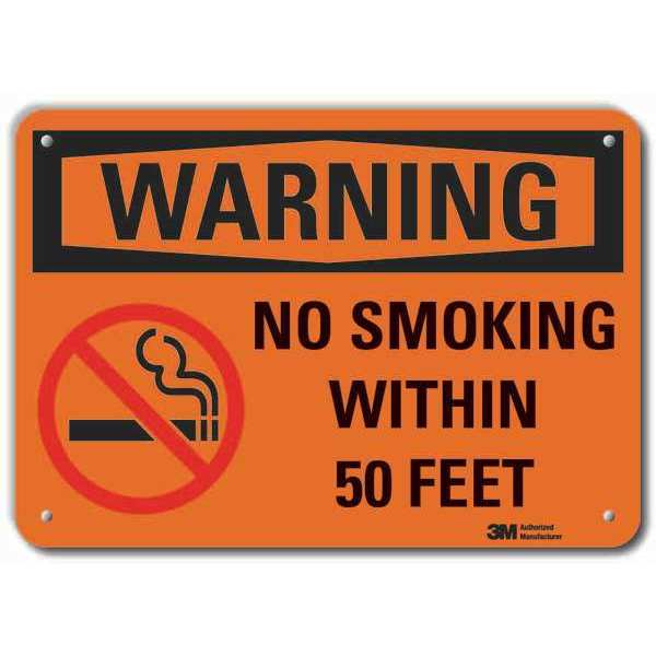 Reflective No Smoking Warning Sign, 7
