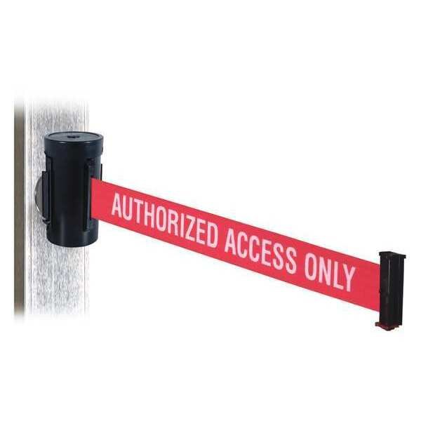 Belt Barrier, Black, Red/White Text Belt