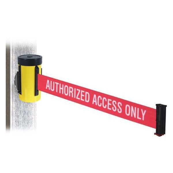 Belt Barrier, Yellow, 4 in. H, 10 ft. L