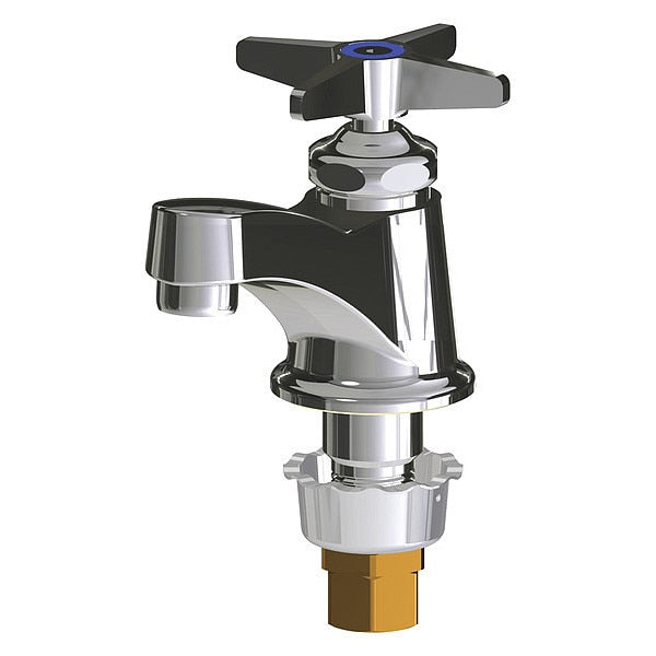 Manual Single Hole Mount, 1 Hole Low Arc Bathroom Faucet, Chrome plated