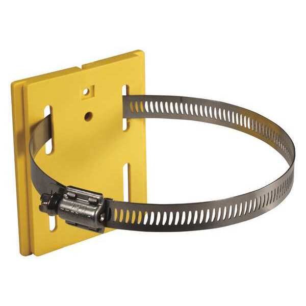Wall Mount Plate, Yellow, 5 in. L