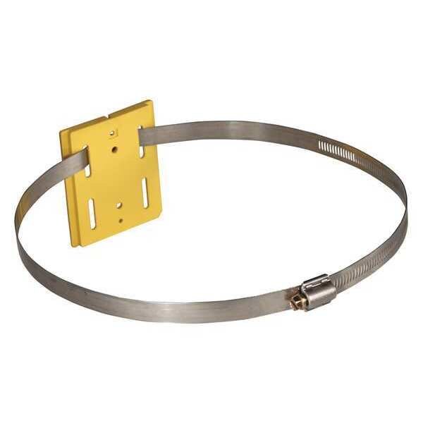 Wall Mount Plate, Yellow, 10 in. L