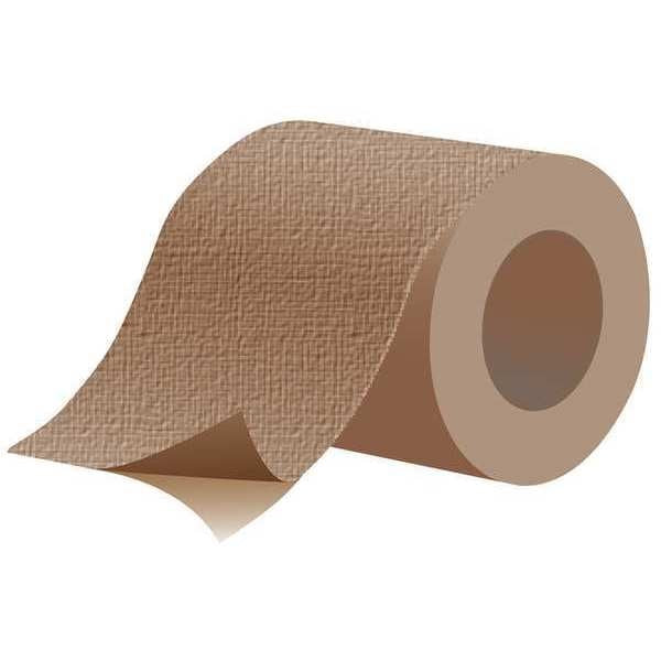 Fiberglass Fabric, 54 ft L, 10 in W, 0.01 in Thick, Plain Backing, 500  Degrees F Max Temp, Tan