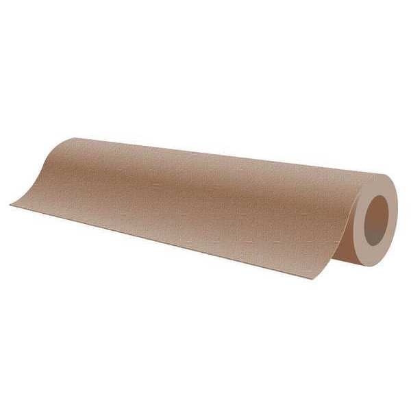 Fiberglass Fabric, 18 ft L, 40 in W, 0.006 in Thick, Plain Backing, 500  Degrees F Max Temp, Tan