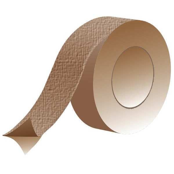 Fiberglass Fabric, 108 ft L, 3 in W, 0.005 in Thick, Silicone Adhesive Backing, Copper
