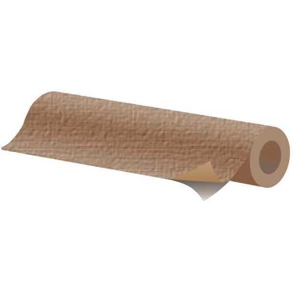 Fiberglass Fabric, 18 ft L, 40 in W, 0.006 in Thick, Silicone Adhesive Backing, Tan