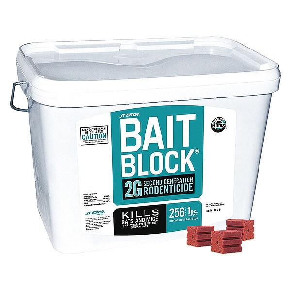 Rodenticide, Blocks, Bromadiolone, 17.3 lb.