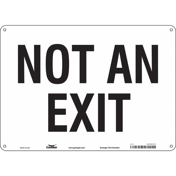 Safety Sign, 10 in x 14 in, Polyethylene