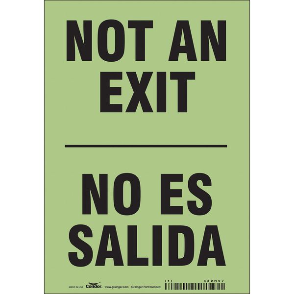 Not An Exit Sign, English, Spanish, 7