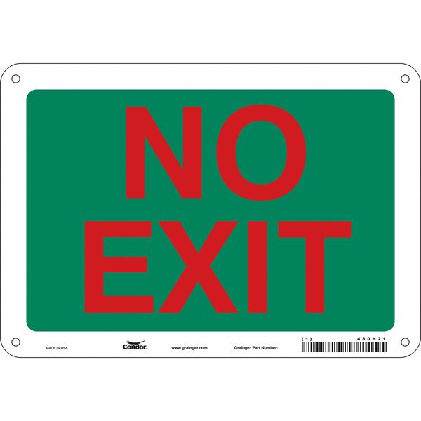 Safety Sign, 7 in x 10 in, Vinyl