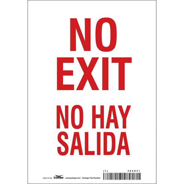 Safety Sign, 10 in x 7 in, Vinyl