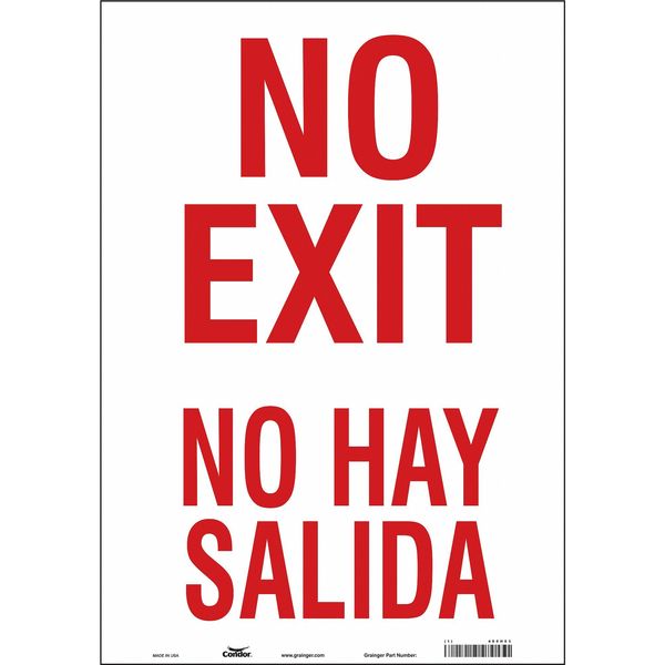 Safety Sign, 20 in x 14 in, Vinyl