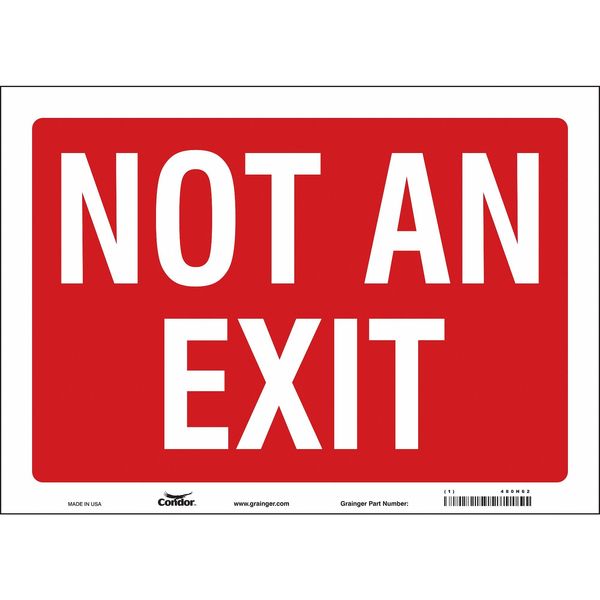 Safety Sign, 10 in x 14 in, Vinyl