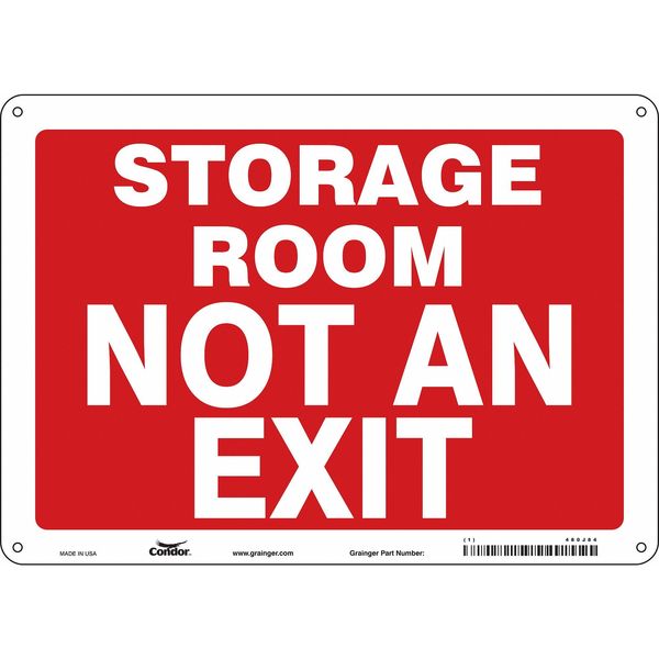 Safety Sign, 10 in Height, 14 in Width, Polyethylene, Horizontal Rectangle, English, 480J84