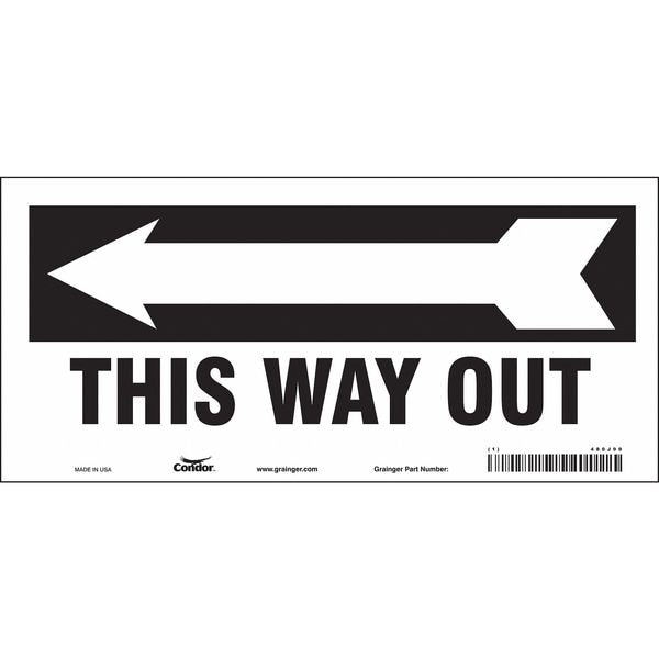 Safety Sign, 6 1/2 in H, 14 in W, Vinyl, Vertical Rectangle, English, 480J99