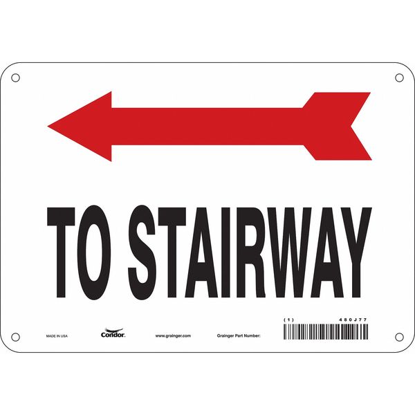 Safety Sign, 7 in Height, 10 in Width, Polyethylene, Vertical Rectangle, English, 480J77