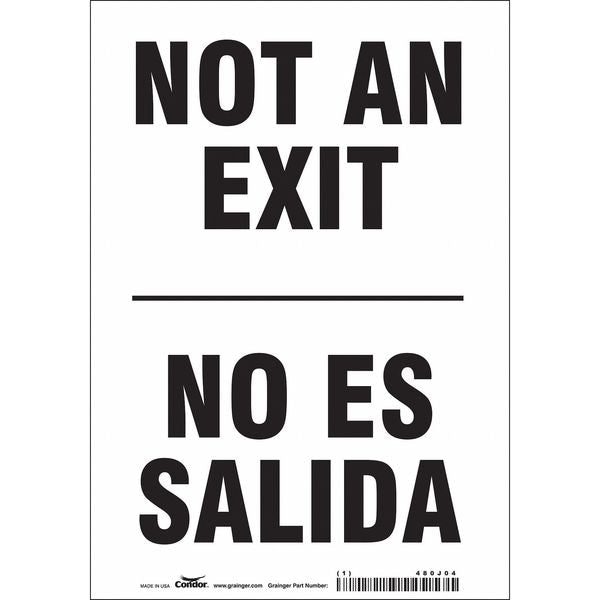 Not An Exit Sign, English, Spanish, 7