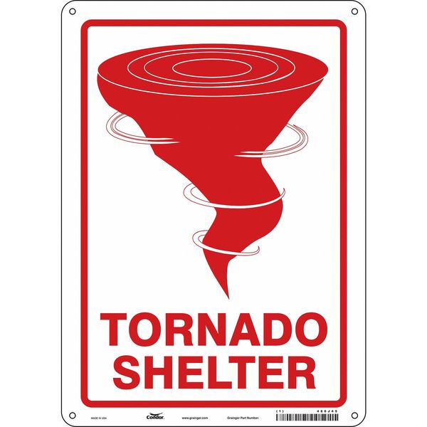 Safety Sign, 14 in Height, 10 in Width, Polyethylene, Vertical Rectangle, English, 480J45