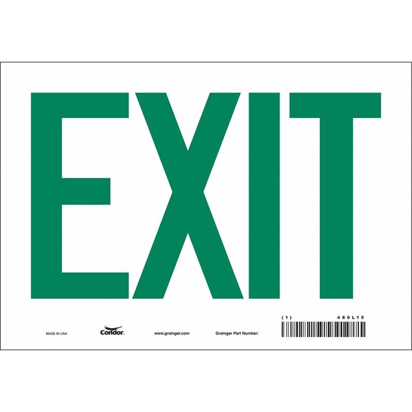 Safety Sign, 7 in x 10 in, Vinyl