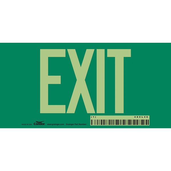 Exit Sign, English, 6