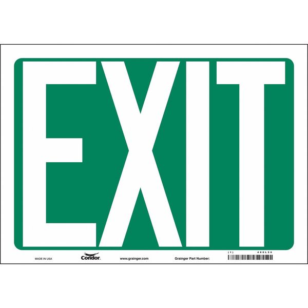 Safety Sign, 10 in x 14 in, Vinyl