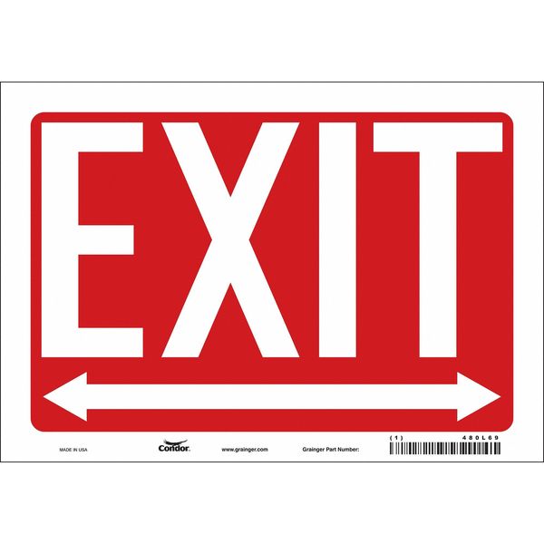 Exit Sign, English, 10