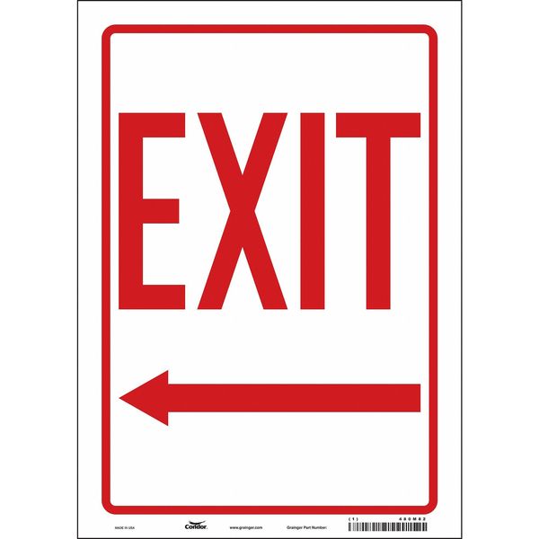 Safety Sign, 14 in x 10 in, Vinyl