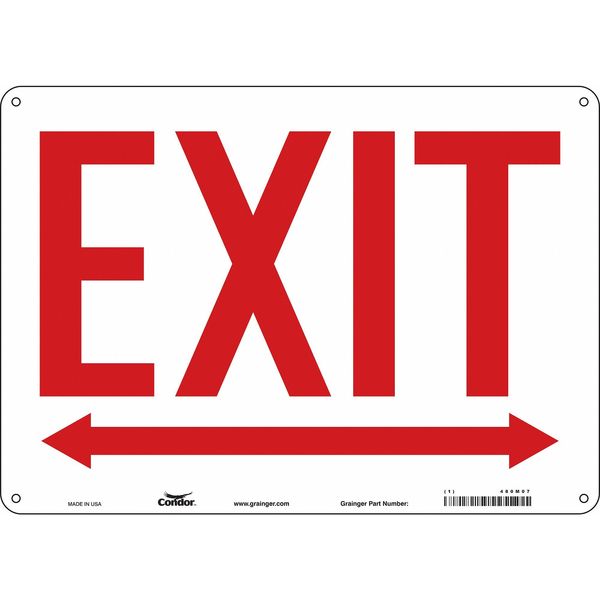 Safety Sign, 10 in x 14 in, Polyethylene
