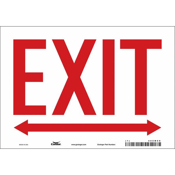 Safety Sign, 7 in x 10 in, Vinyl