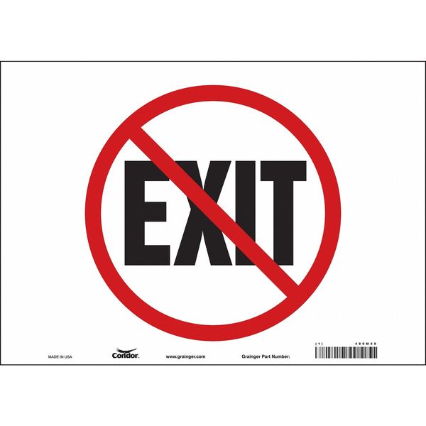 Safety Sign, 10 in x 14 in, Vinyl