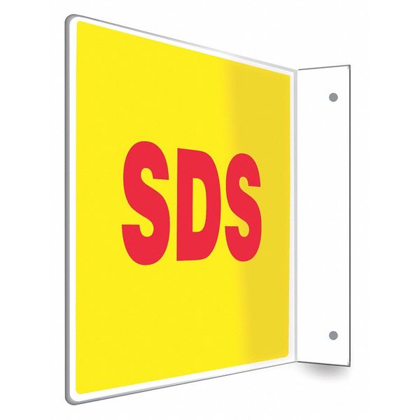 Safety Sign, 8 inx12 in, PETG
