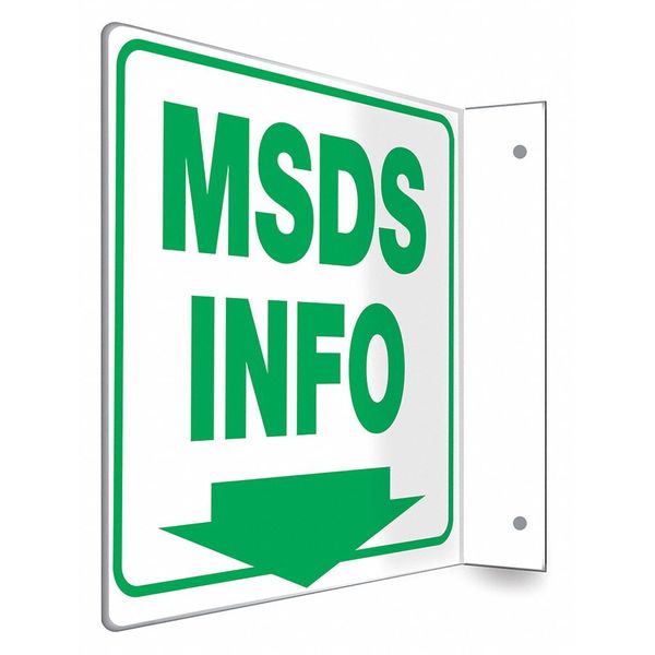 Safety Sign, 8 inx8 in, PETG
