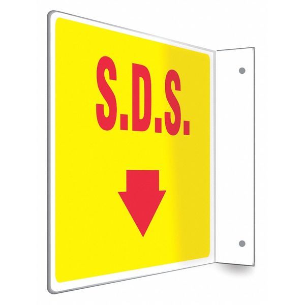Safety Sign, 8 inx12 in, PETG