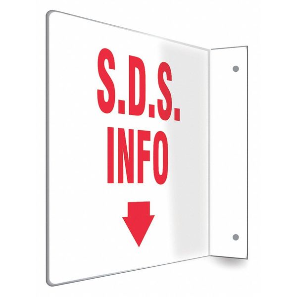 Safety Sign, 8 inx12 in, PETG