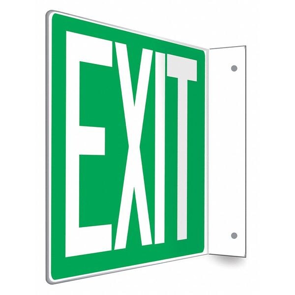 Safety Sign, 8 in x 12 in, PETG