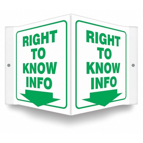 High Visibility Safety Sign, 8-1/2