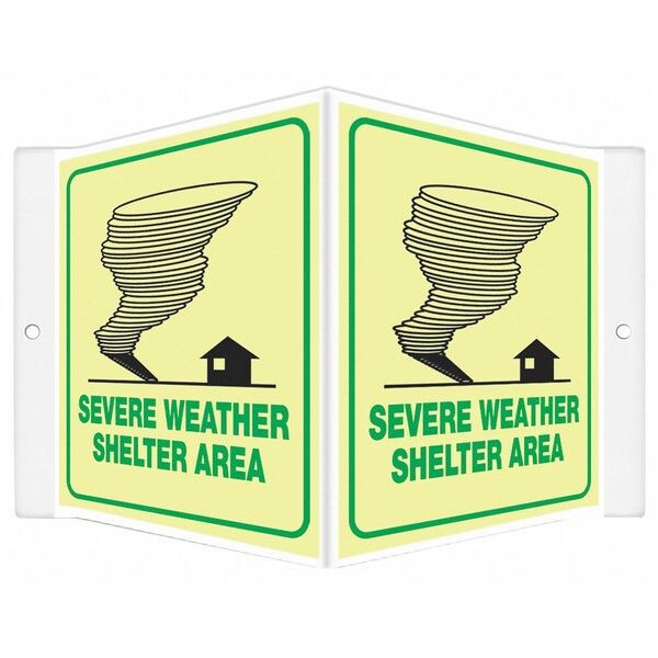High Visibility Safety Sign, 8-1/2