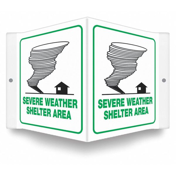 High Visibility Safety Sign, 8-1/2