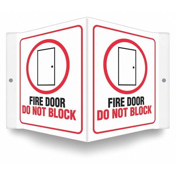 High Visibility Safety Sign, 8-1/2