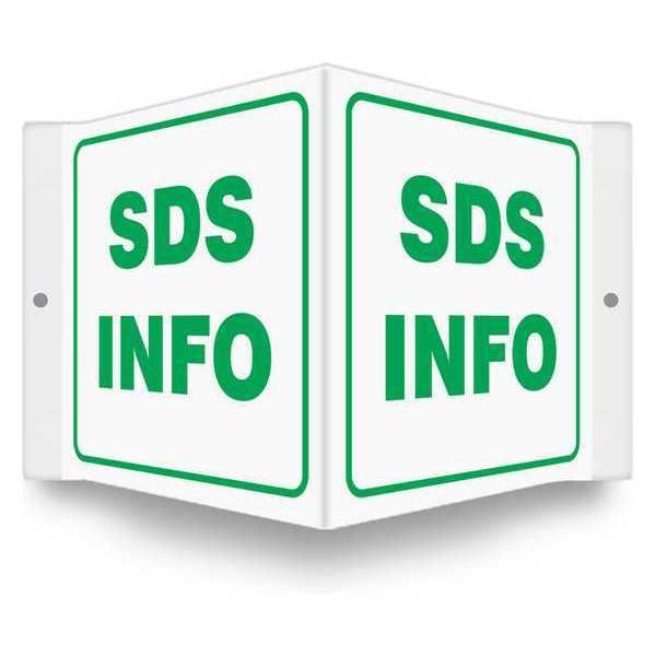Safety Sign, 6 inx8 1/2 in, PETG