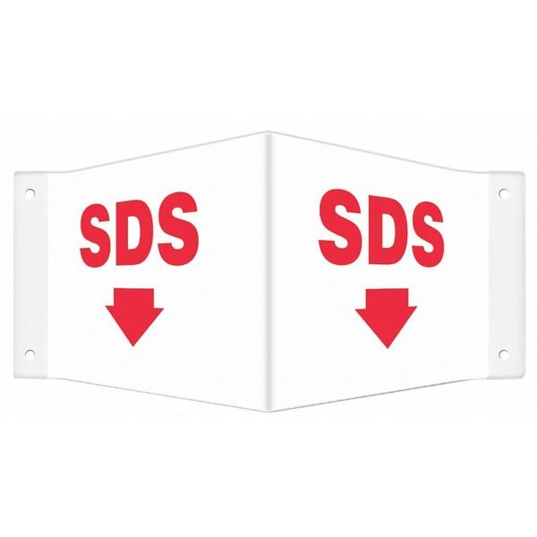 Safety Sign, 8 inx18 in, PETG